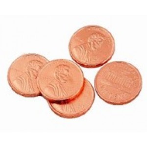 Stock Chocolate Coins